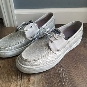 Sperry glitter slip on